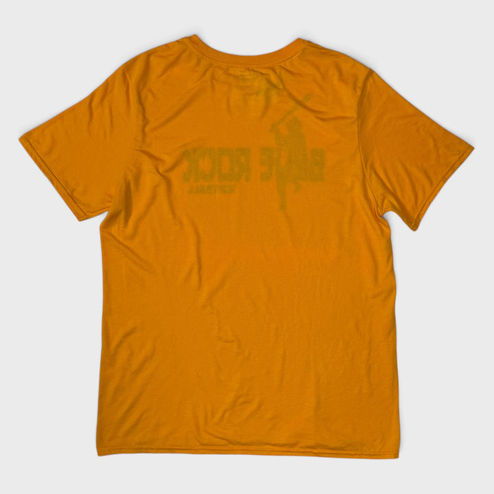 Gildan Softball Blue Rock tee yellow L
