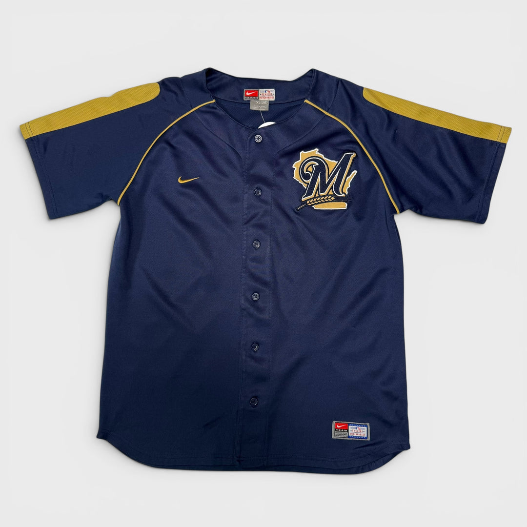 Nike Vintage MLB Milwaukee Brewers Prince Fielder #29 Baseball Jersey navy XL (Youth) - Shop-Tetuan