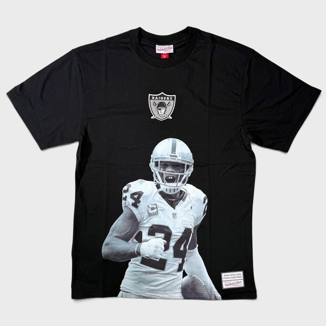Mitchell &amp; Ness Player SS Tee Charles Woodson O Raiders Black