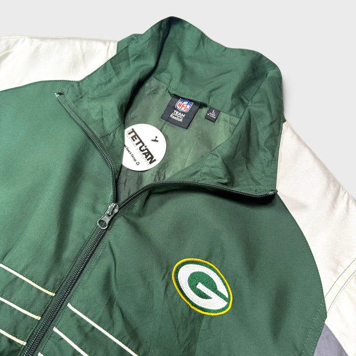 Reebok Team Apparel NFL Green Bay Packers windbreaker green L