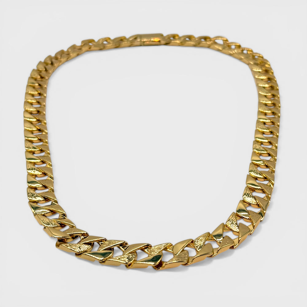 Chunky Curb Chain Necklace 12mm x 24INCH gold - Shop-Tetuan