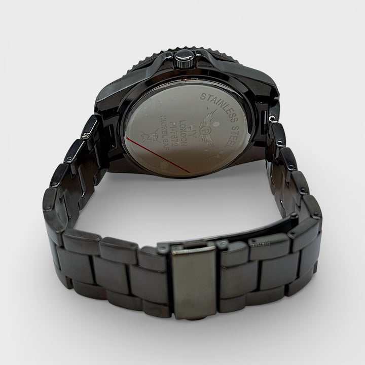 NY London Silver Crystals Watch gun