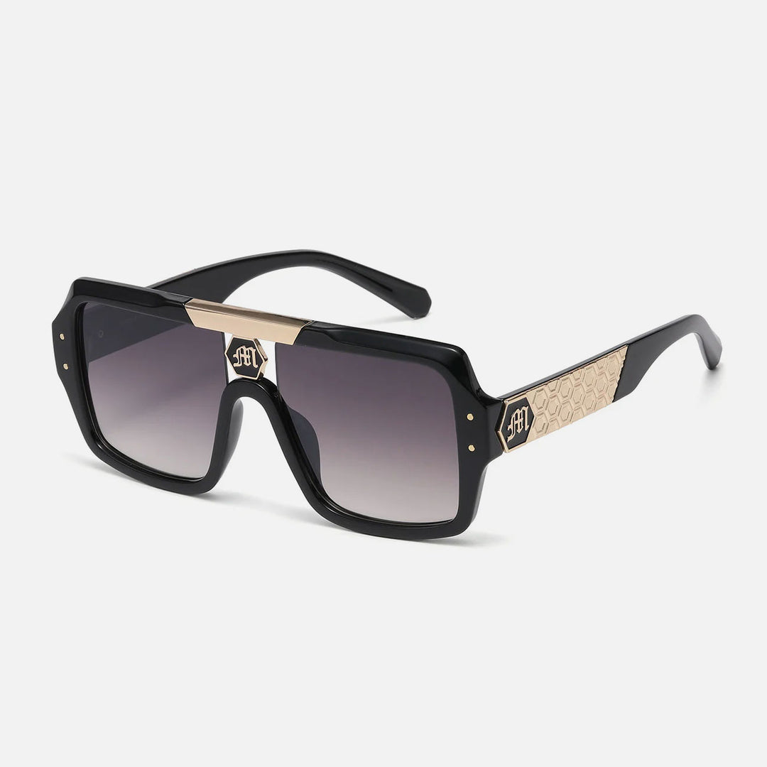 Manhattan Squared Flat Top Retro Sunglasses black fade lens - Shop-Tetuan