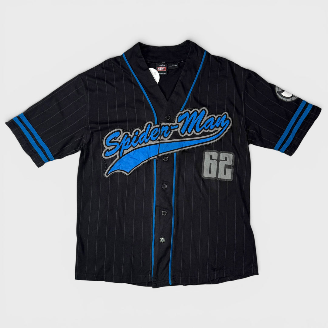 Marvel Spiderman #62 baseball jersey black/blue M - Shop-Tetuan