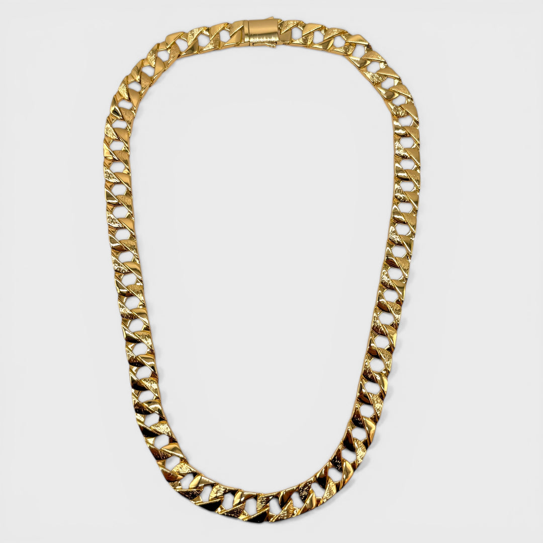 Chunky Curb Chain Necklace 12mm x 24INCH gold - Shop-Tetuan