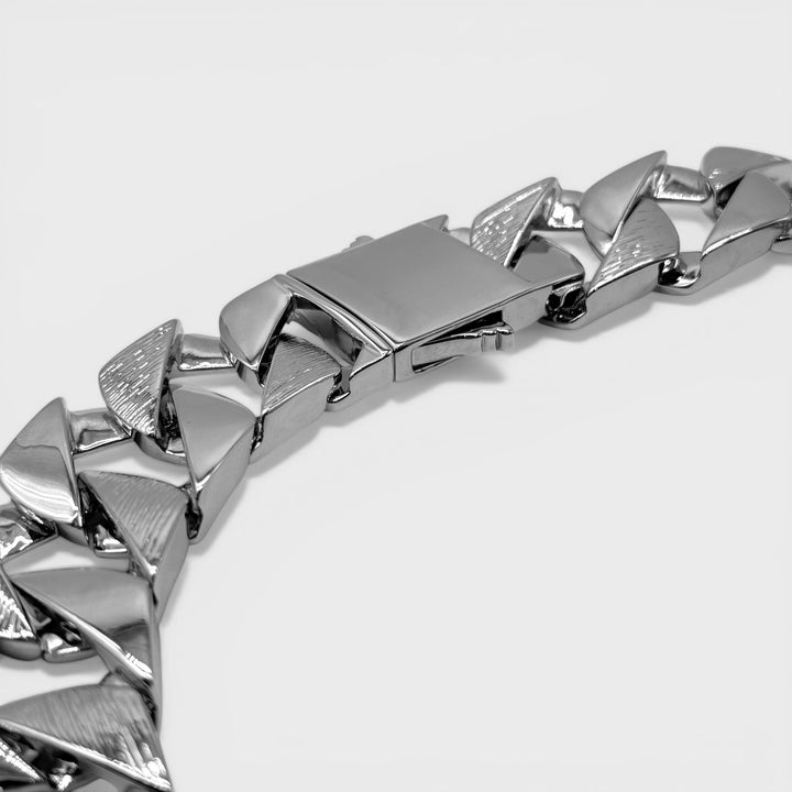 Chunky Curb Chain Necklace 24mm x 24INCH silver - Shop-Tetuan