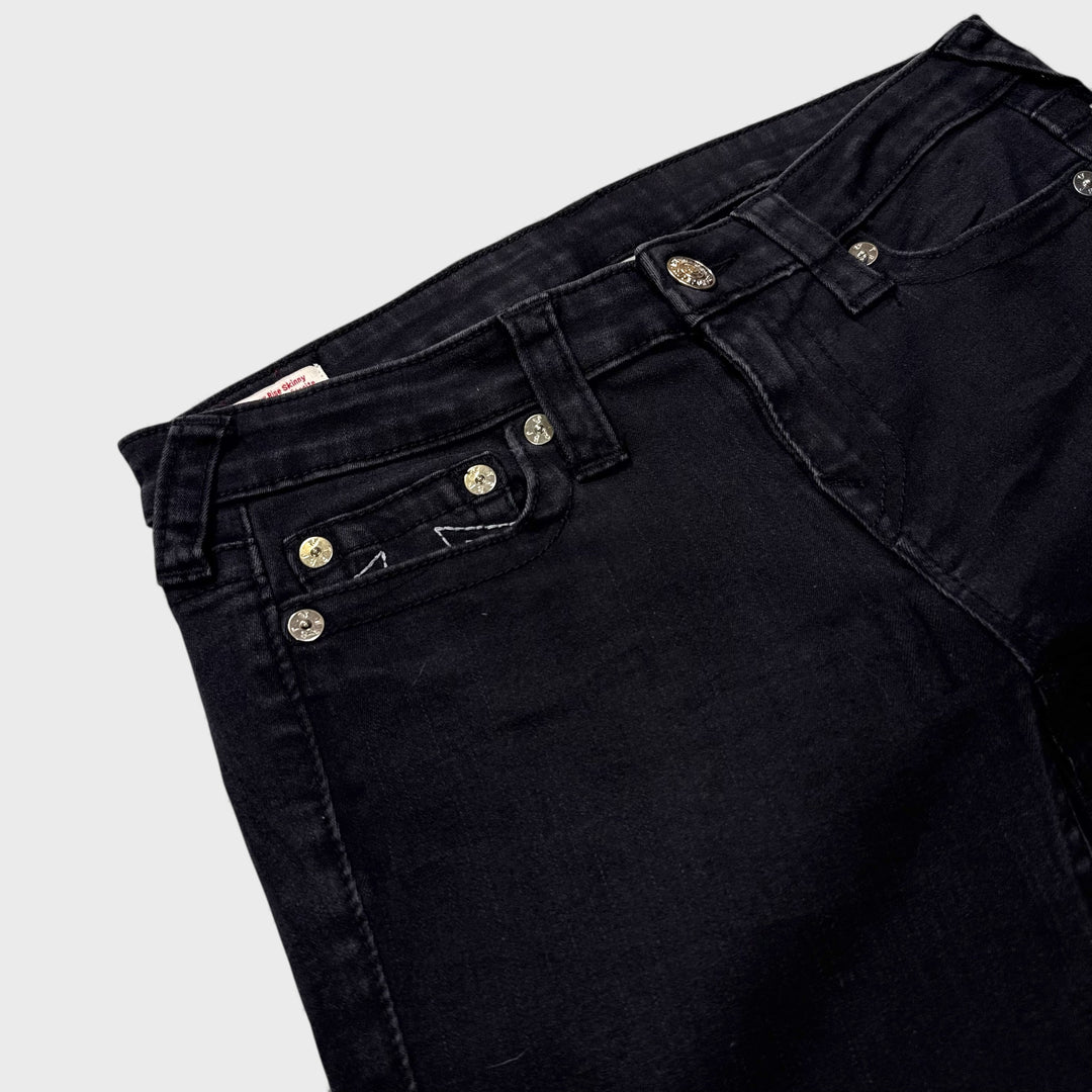 True Religion Stella Row Seat Low Rise Skinny jeans black 30 - Shop-Tetuan
