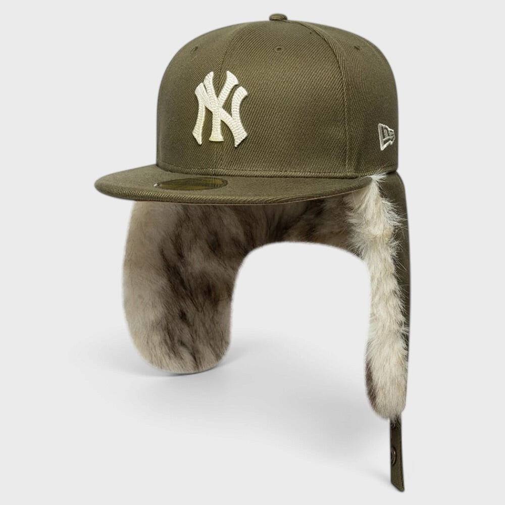 New Era MLB Cotton Canvas Dogear 59Fifty NY Yankees olive green