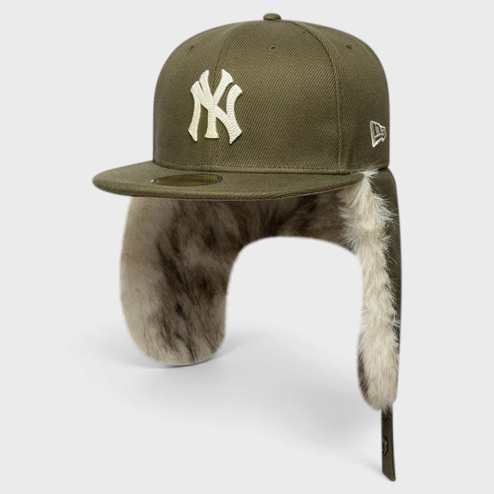 New Era MLB Cotton Canvas Dogear 59Fifty NY Yankees olive green