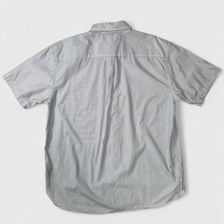 Tommy Hilfiger Lined Short Sleeve Shirt white/navy XL - Shop-Tetuan