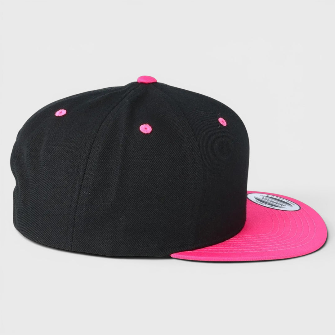The Classics Yupoong snapback black/neonpink