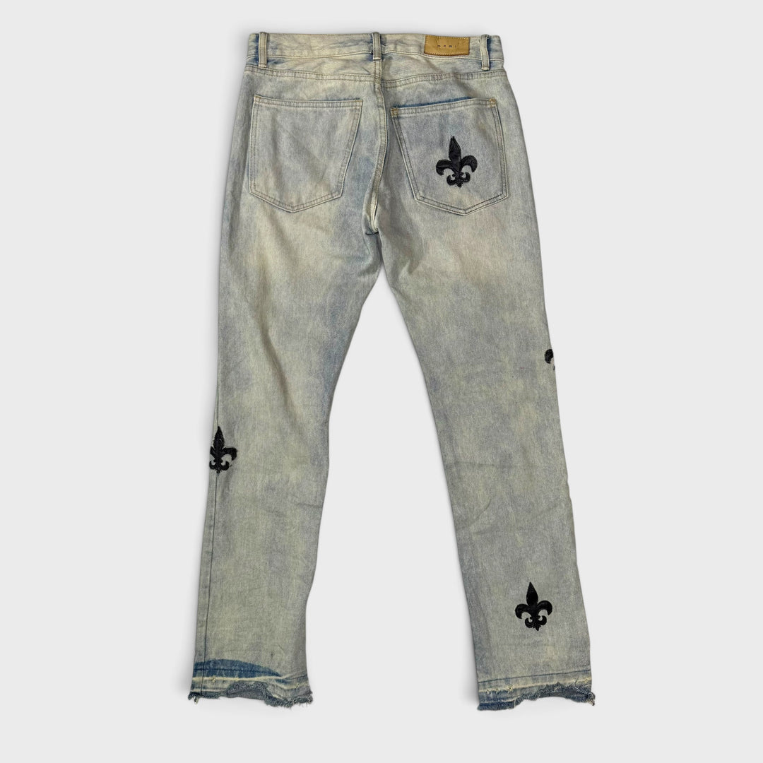 MNMI Fleur De Lis Vintage jeans washed blue 31