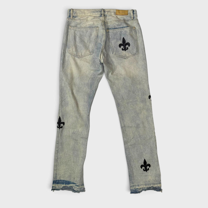 MNMI Fleur De Lis Vintage jeans washed blue 31