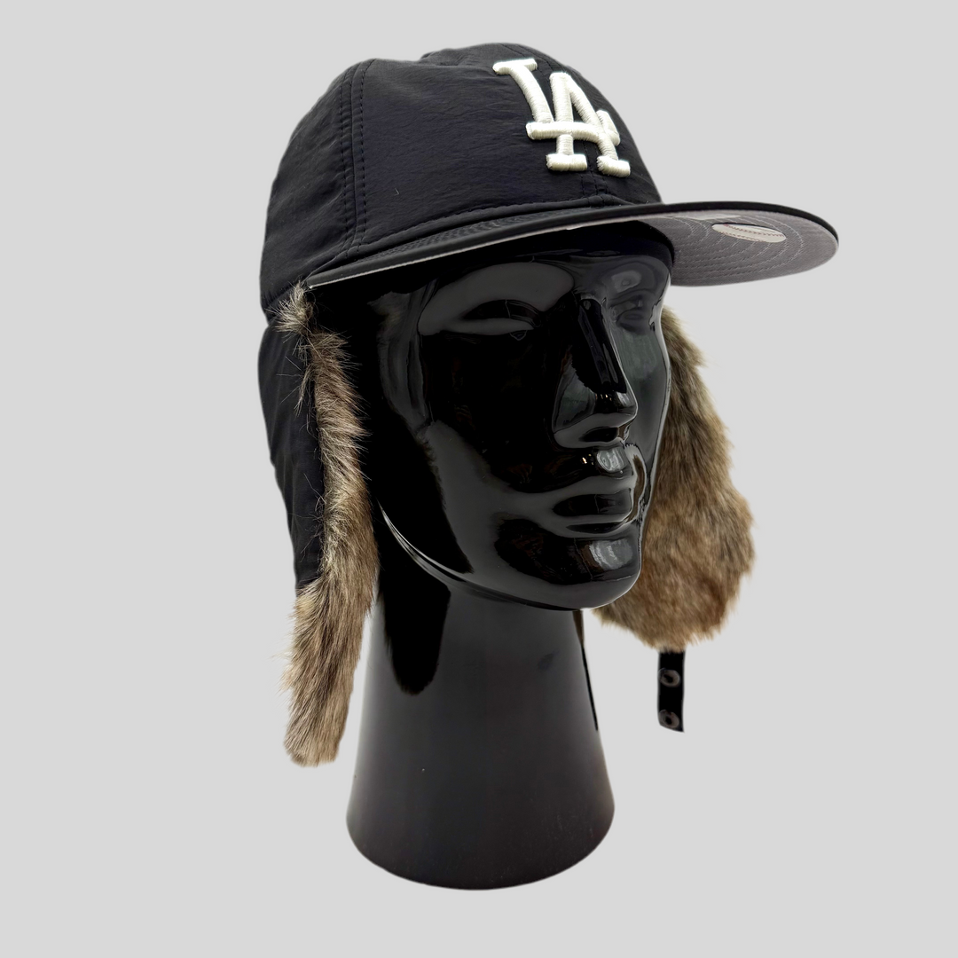 New Era Winter DogEar Retro Crown 59Fifty LA Dodgers black - Shop-Tetuan