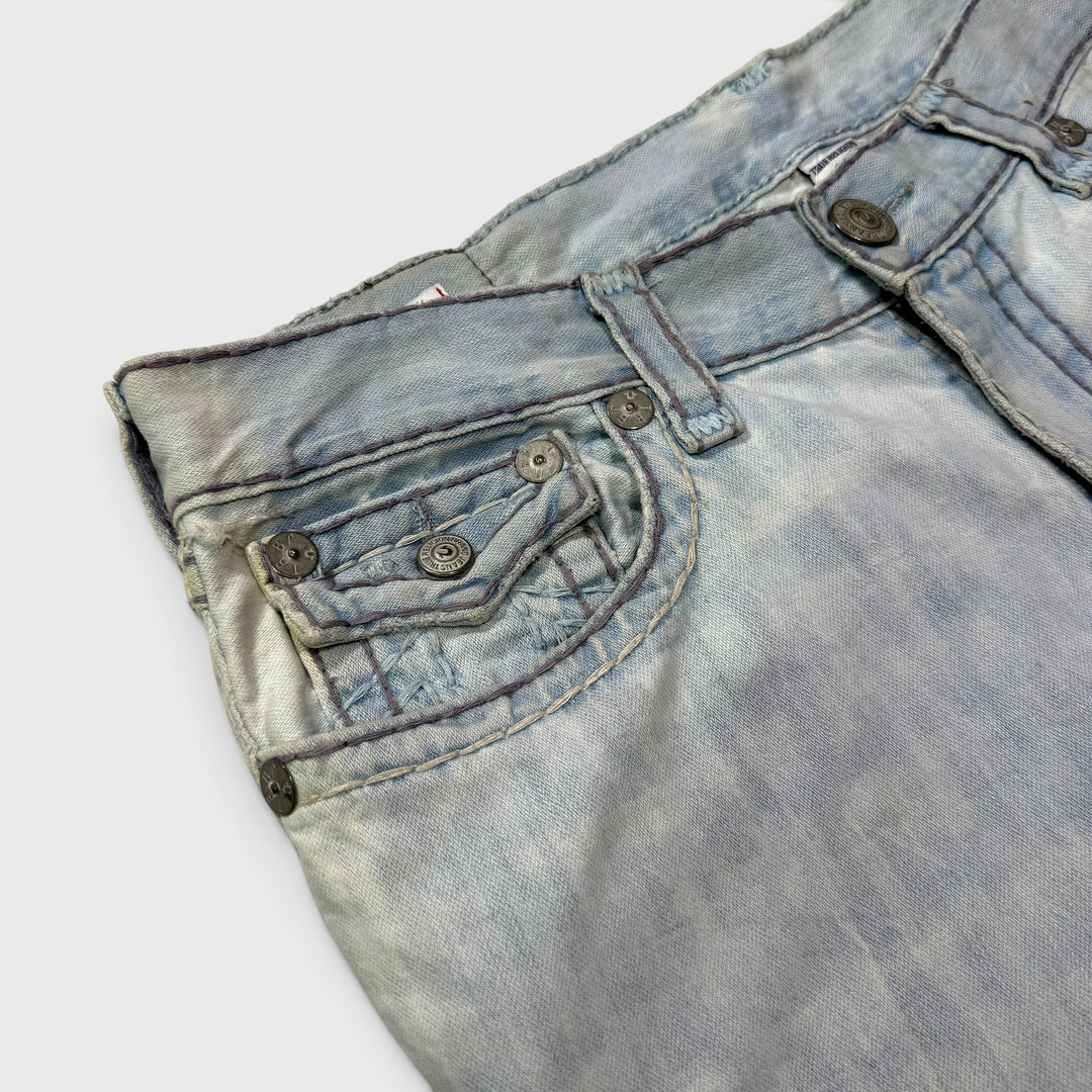 True Religion Ricky Relaxed Straight jeans distressed 38