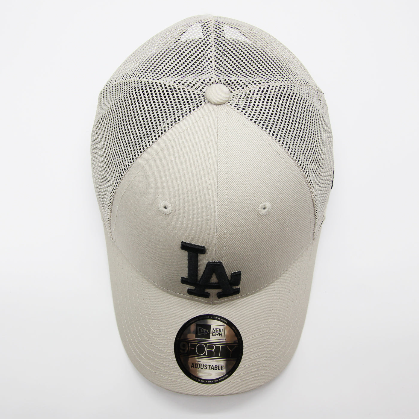 New Era Home Field 9Forty Trucker LA Dodgers sand