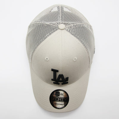New Era Home Field 9Forty Trucker LA Dodgers sand
