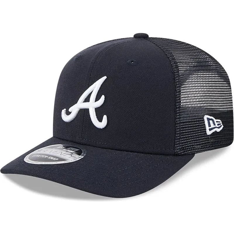 New Era Simple 9Seventy Stretch-Snap trucker A Braves navy - Shop-Tetuan