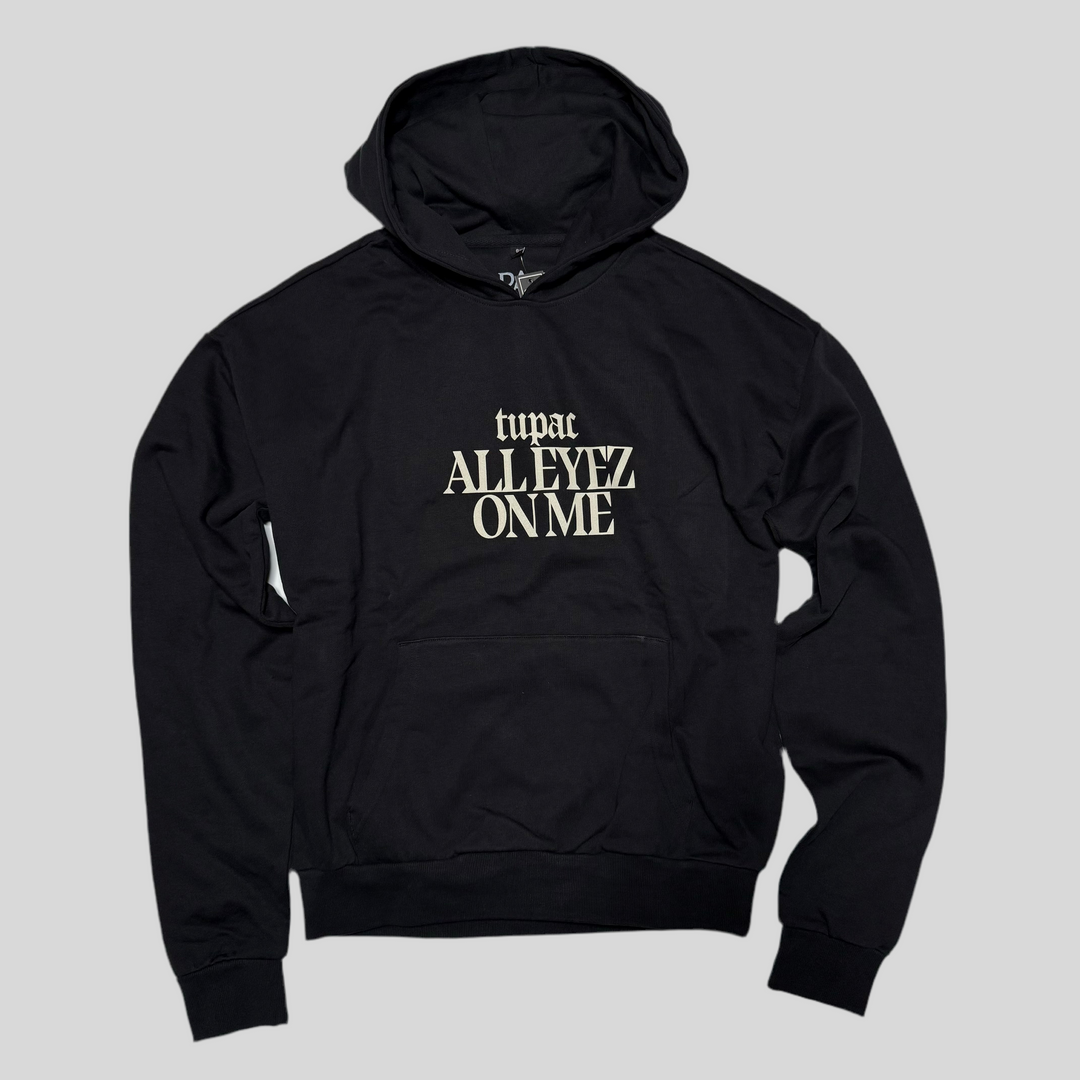 Mister 2Pac All Eyez on me Tracklist Ultra Heavy Oversize Hoodie black - Shop-Tetuan