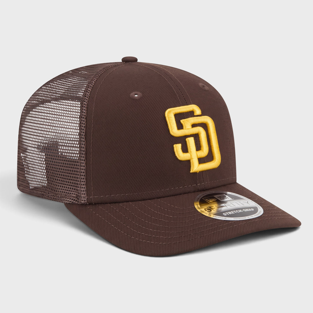 New Era Simple 9Seventy Stretch-Snap trucker SD Padres brown