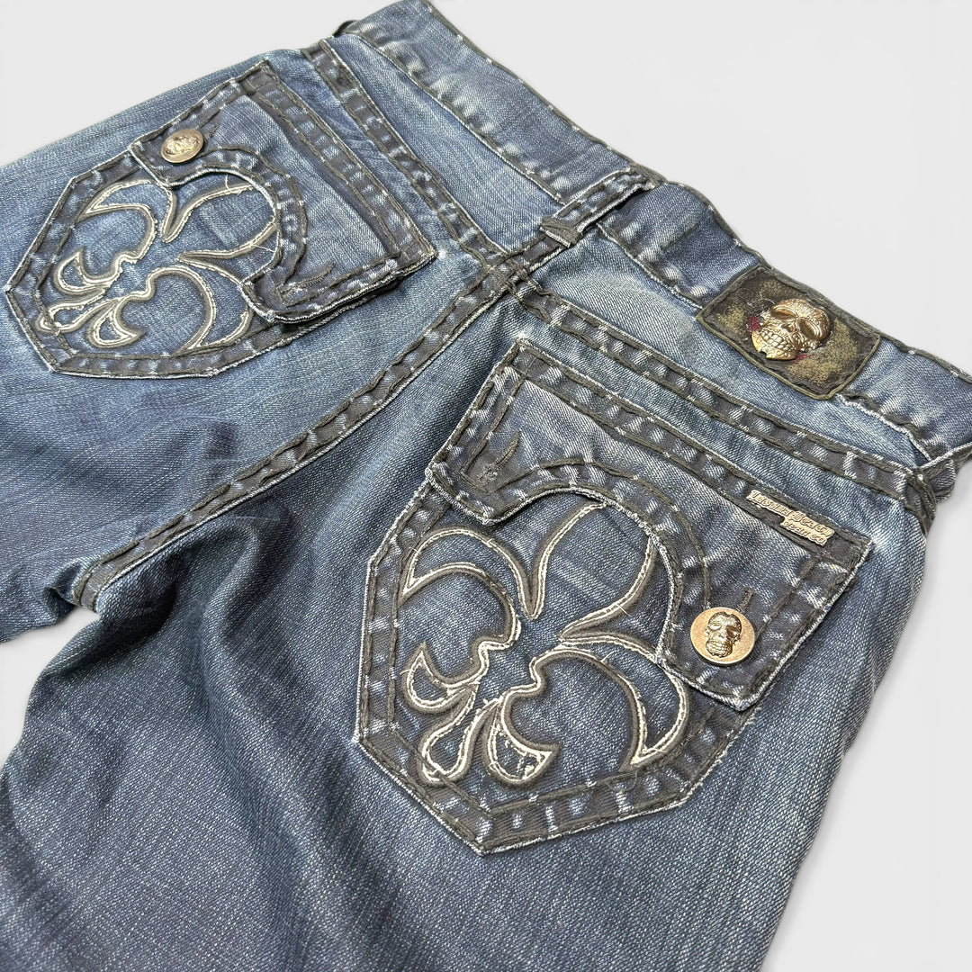 Laguna Beach Jean Co. Y2K Skull jeans  dark blue 34