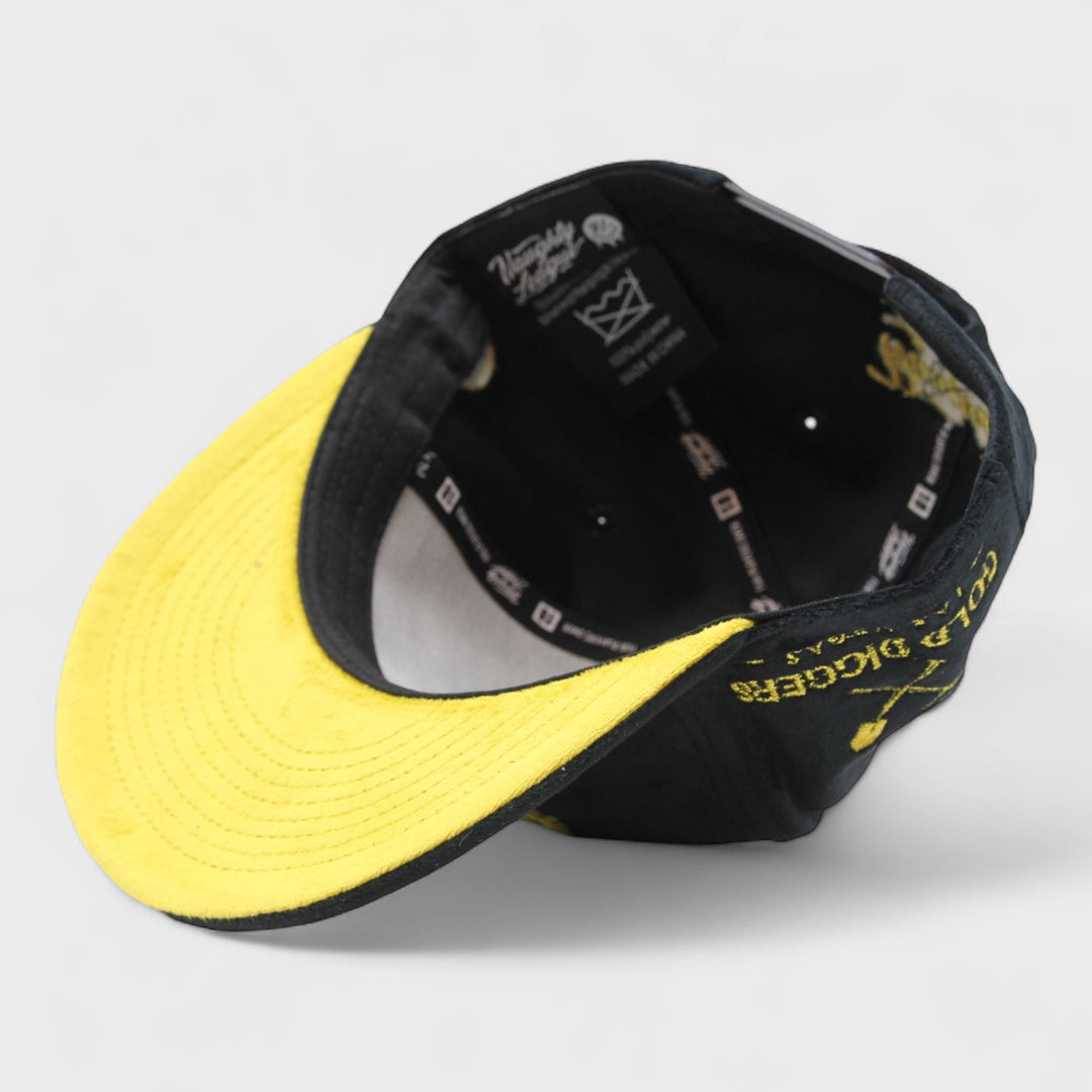Naughty League Las Vegas Gold Diggers snapback velvet black/gold - Shop-Tetuan