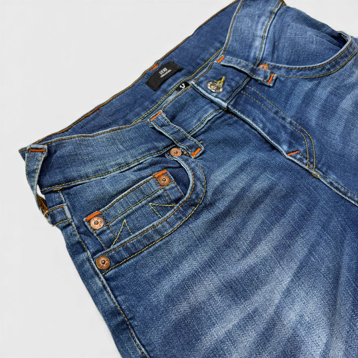 True Religion Geno Row Seat Relaxed Slim Skinny jeans blue 28 - Shop-Tetuan