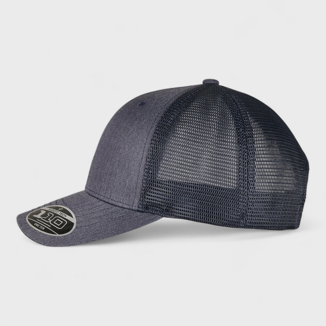 110 Flexfit Melange Trucker heather/navy