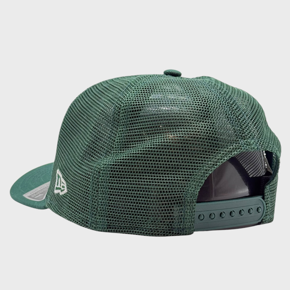 New Era Simple 9Seventy Stretch-Snap trucker O Athletics dk green - Shop-Tetuan