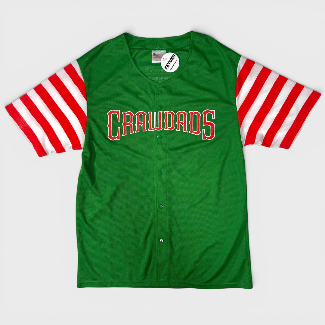 Promotional Adventures Crawdads #24 Baseball jersey green/red XL - Shop-Tetuan