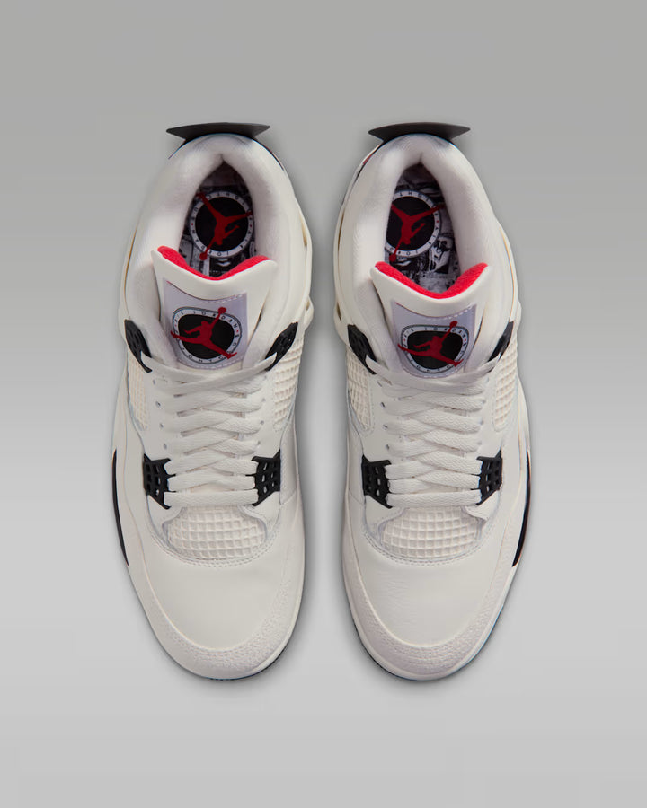 Air Jordan 4 Retro OG 'Flight Club' sail/black-university red - Shop-Tetuan