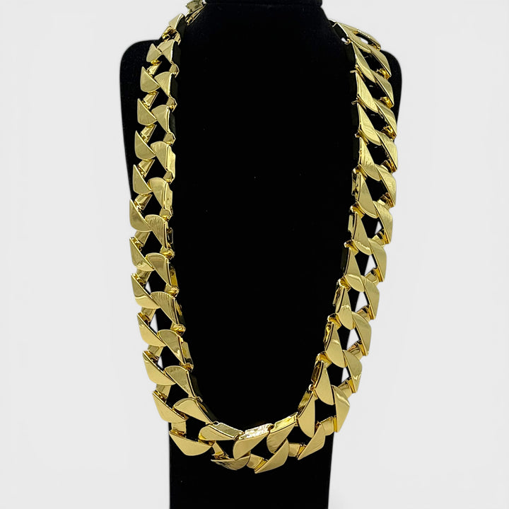 Chunky Curb Chain Necklace 24mm x 24INCH gold - Shop-Tetuan