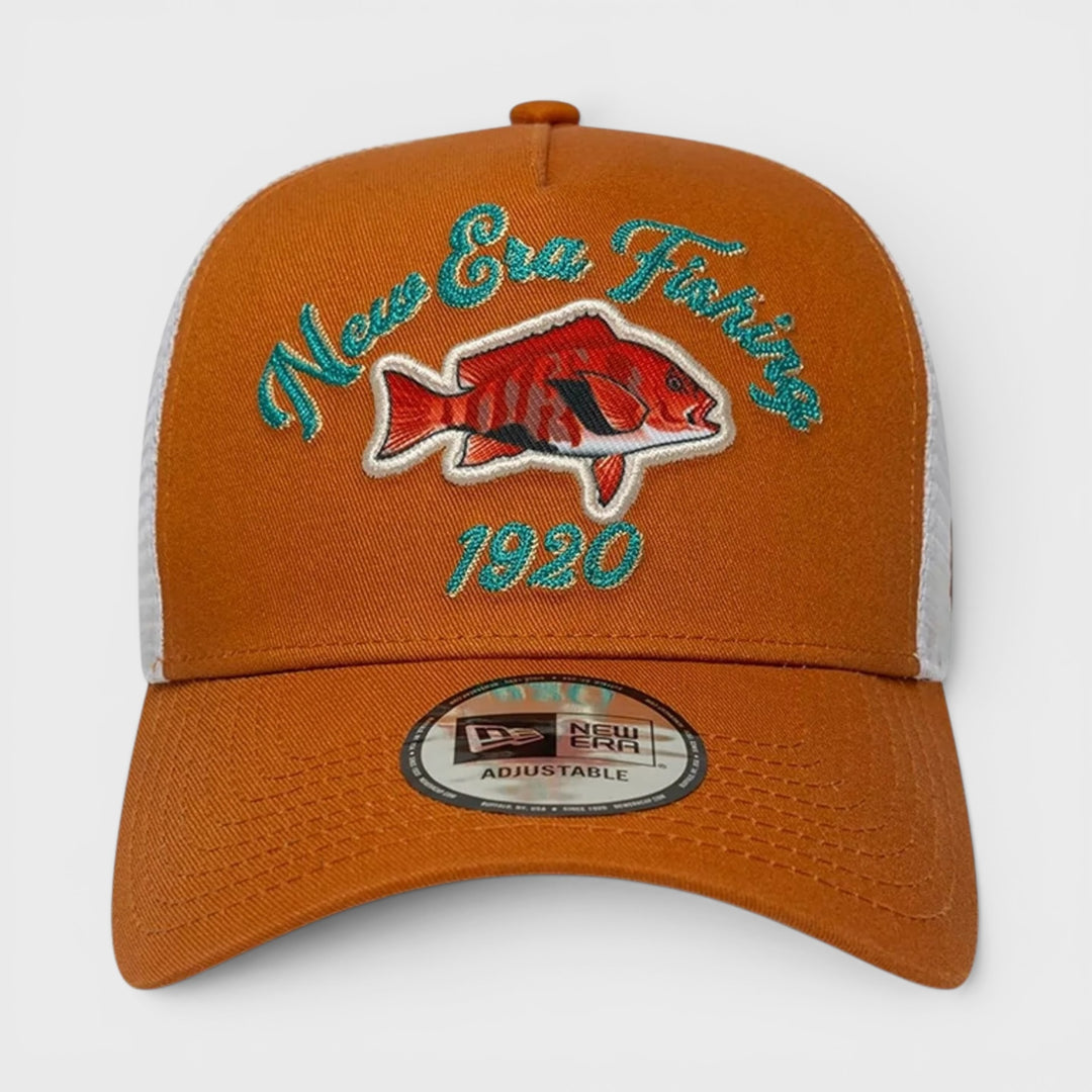 New Era Fishing 9Forty A-Frame Trucker orange - Shop-Tetuan