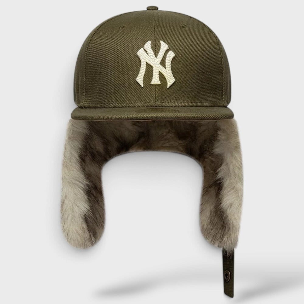 New Era MLB Cotton Canvas Dogear 59Fifty NY Yankees olive green