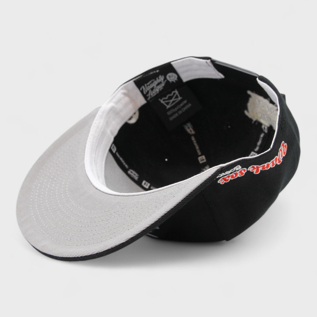 Naughty League Boston Wank Sox Splash Logo snapback black/white - Shop-Tetuan