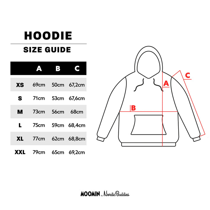 Moomin Muumipeikon Temperamentti hoodie grey - Shop-Tetuan