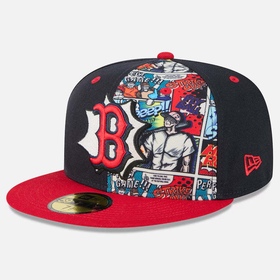 New Era 2025 MLB Diamond Hero Edition 59Fifty B Red Sox navy/red - Shop-Tetuan