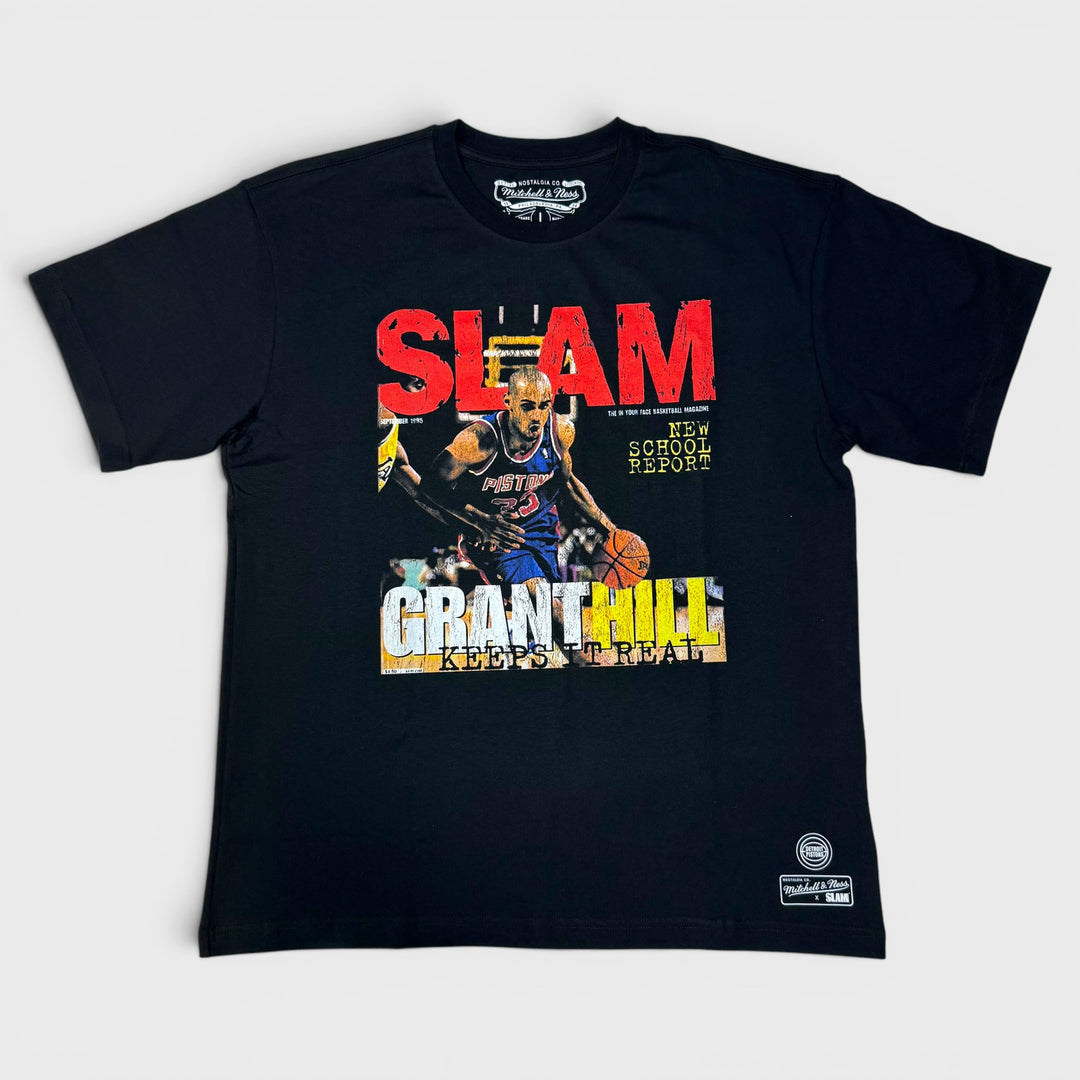 Mitchell &amp; Ness NBA Boxy Slam tee D Pistons Grant Hill black - Shop-Tetuan