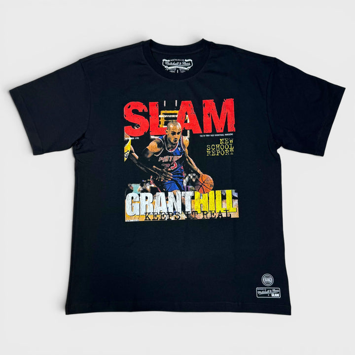 Mitchell &amp; Ness NBA Boxy Slam tee D Pistons Grant Hill black - Shop-Tetuan
