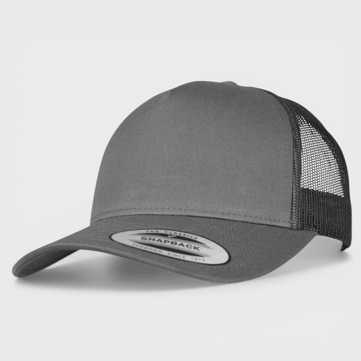 The Classics Yupoong 5-panel Retro Trucker cap charcoal - Shop-Tetuan