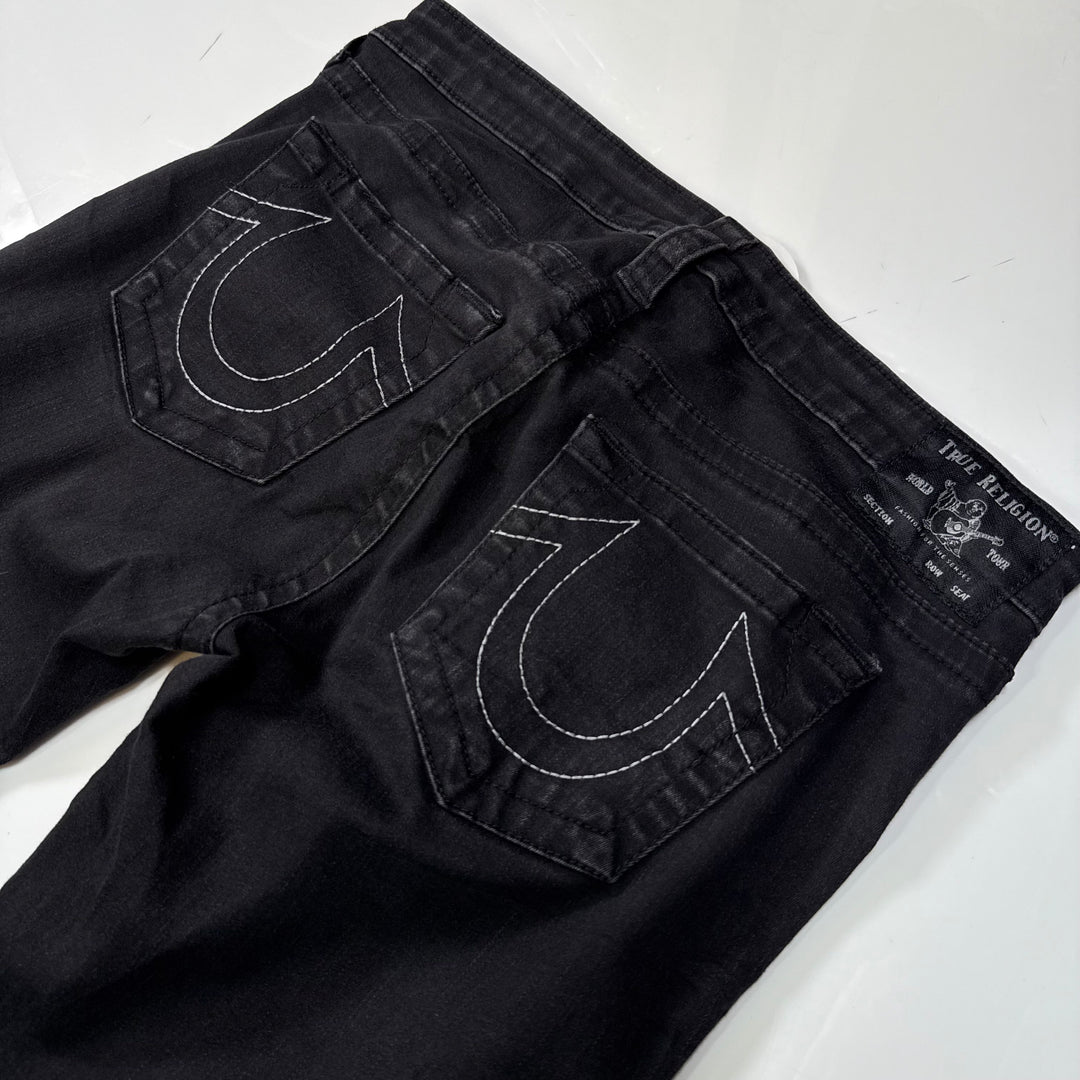 True Religion Stella Row Seat Low Rise Skinny jeans black 30 - Shop-Tetuan