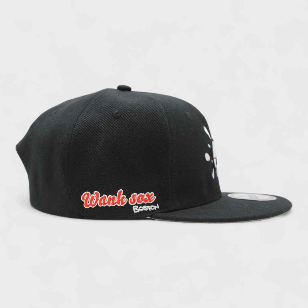 Naughty League Boston Wank Sox Splash Logo snapback black/white - Shop-Tetuan