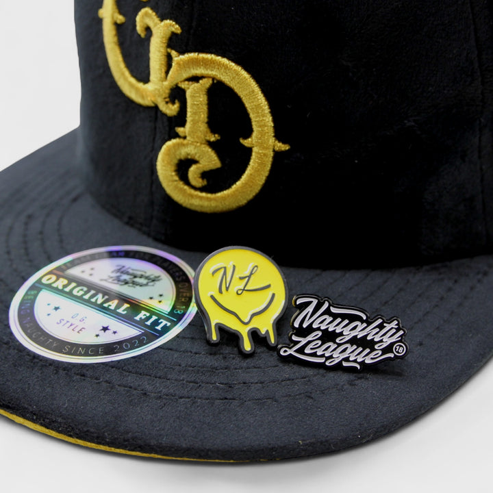 Naughty League Las Vegas Gold Diggers snapback velvet black/gold - Shop-Tetuan