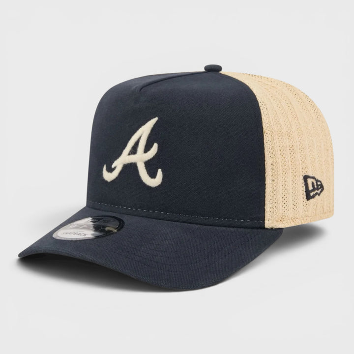 New Era Grained 9Fifty A-Frame A Braves navy/sand