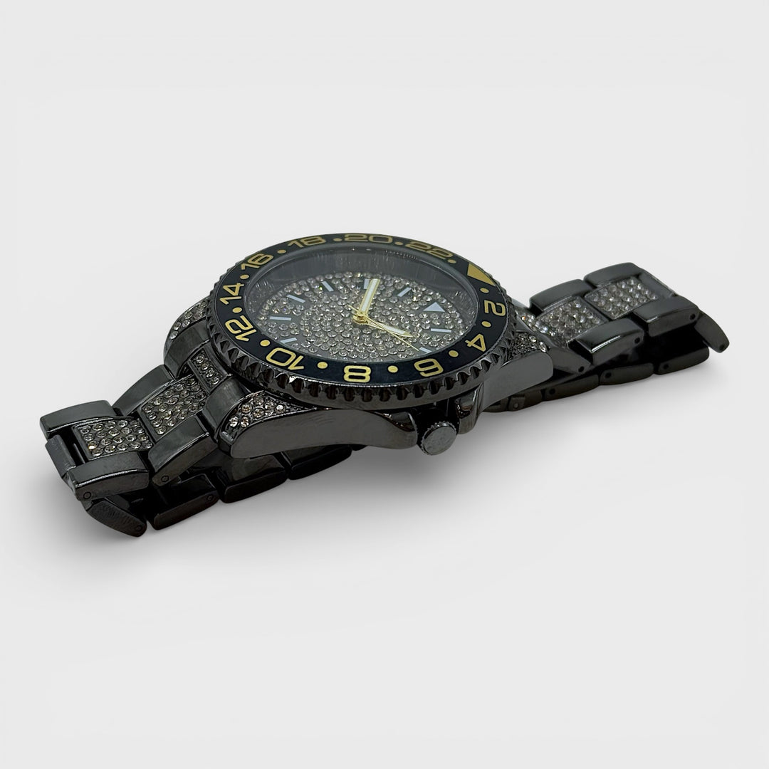 NY London Silver Crystals Watch gun