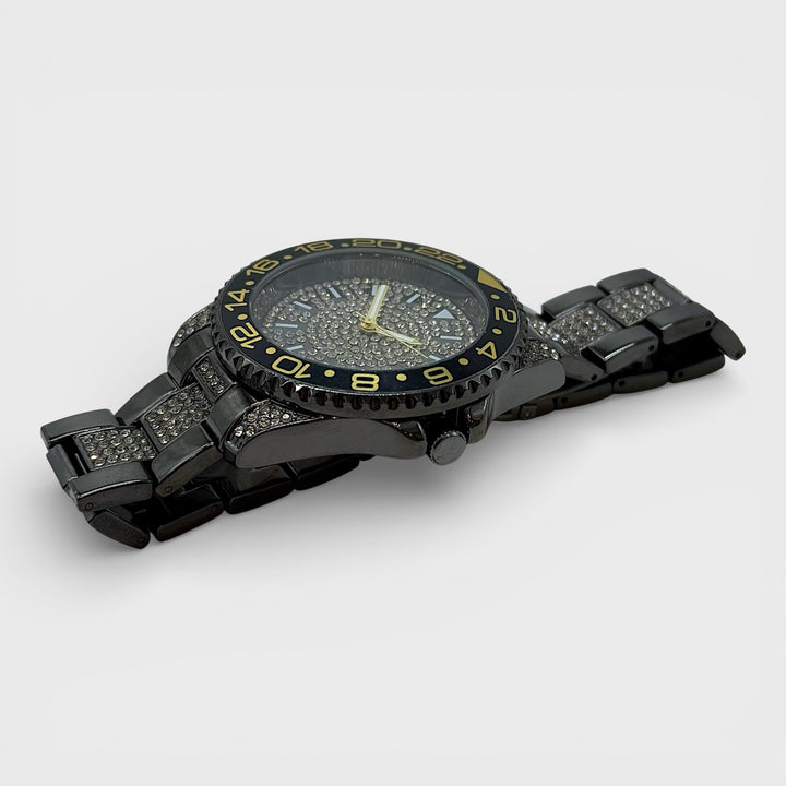 NY London Silver Crystals Watch gun