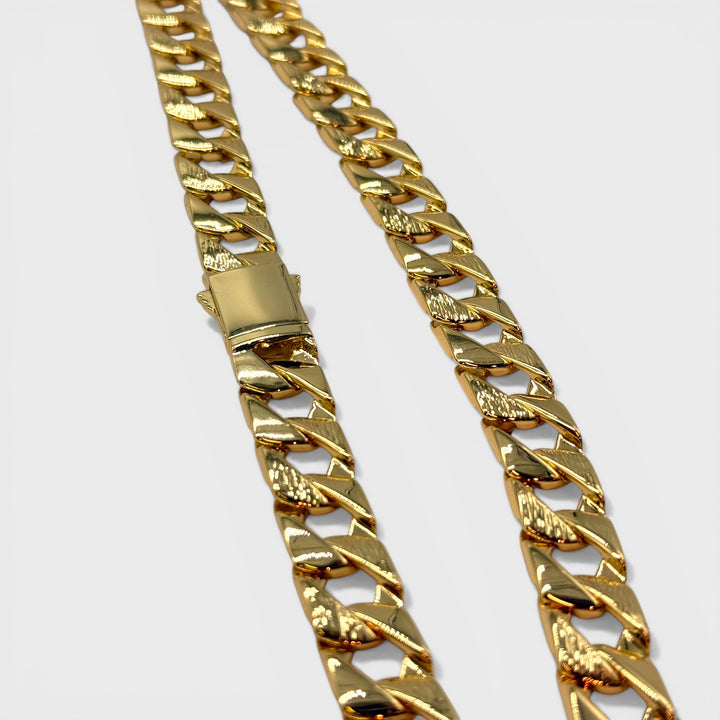 Chunky Curb Chain Necklace 12mm x 24INCH gold - Shop-Tetuan