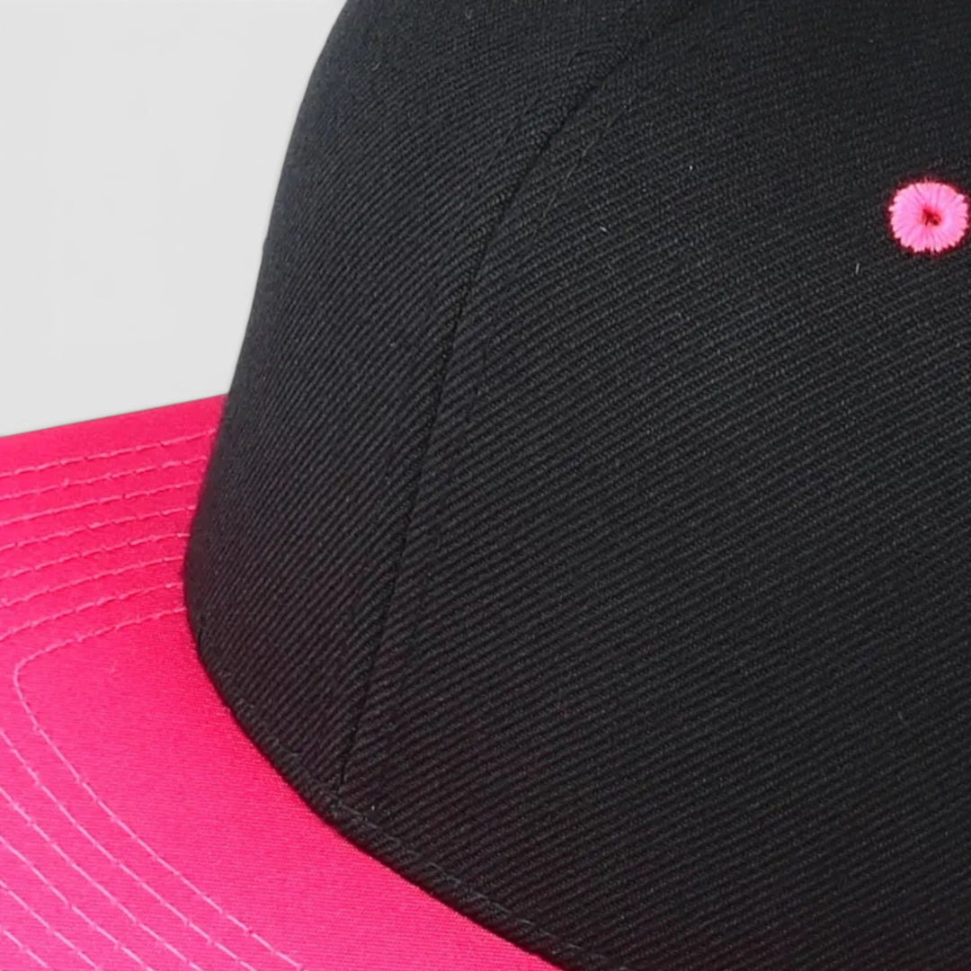 The Classics Yupoong snapback black/neonpink