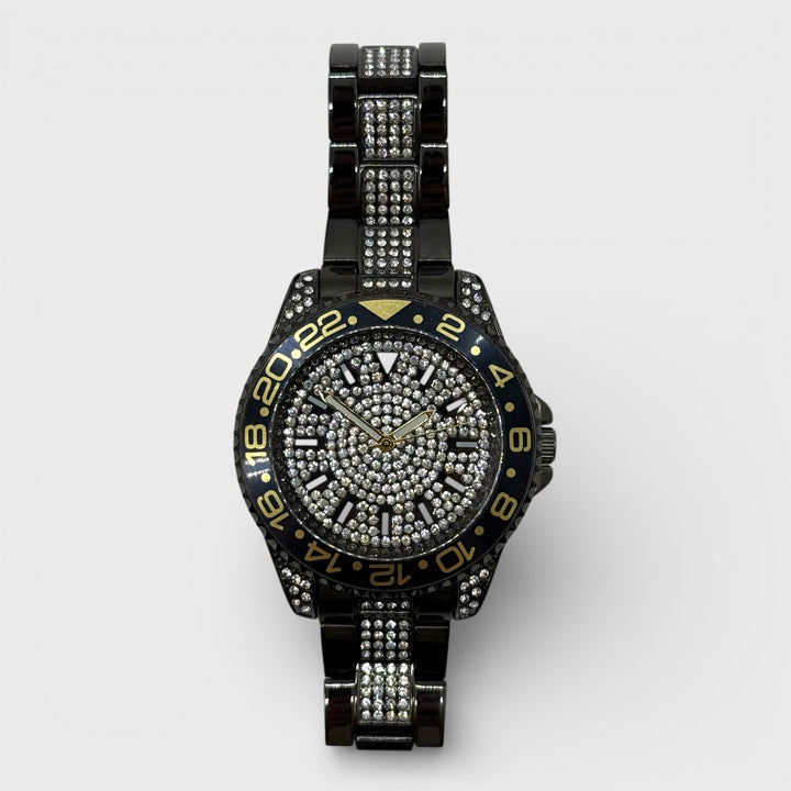 NY London Silver Crystals Watch gun