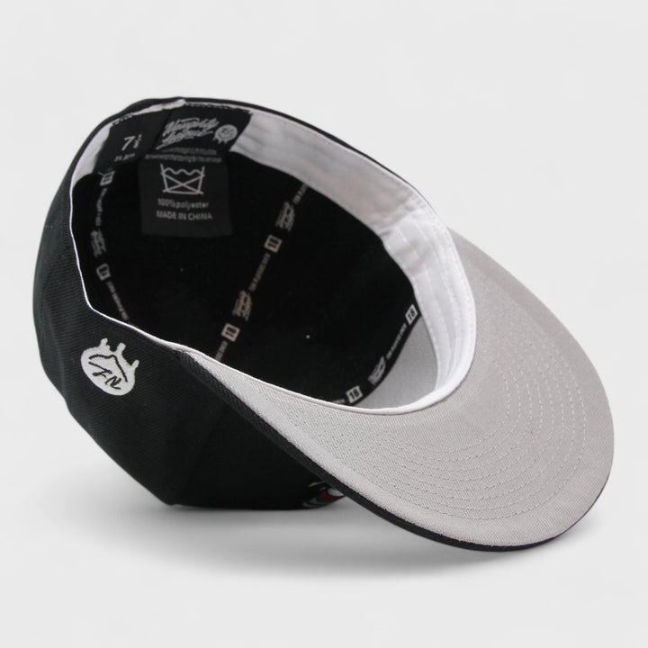 Naughty League Boston Wank Sox Splash Logo fitted black/white - Shop-Tetuan